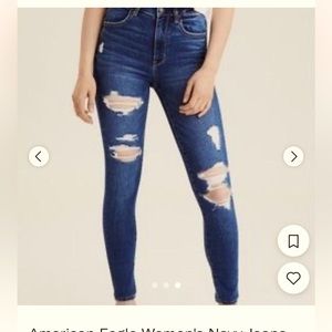 American Eagle curvy jeggings jeans